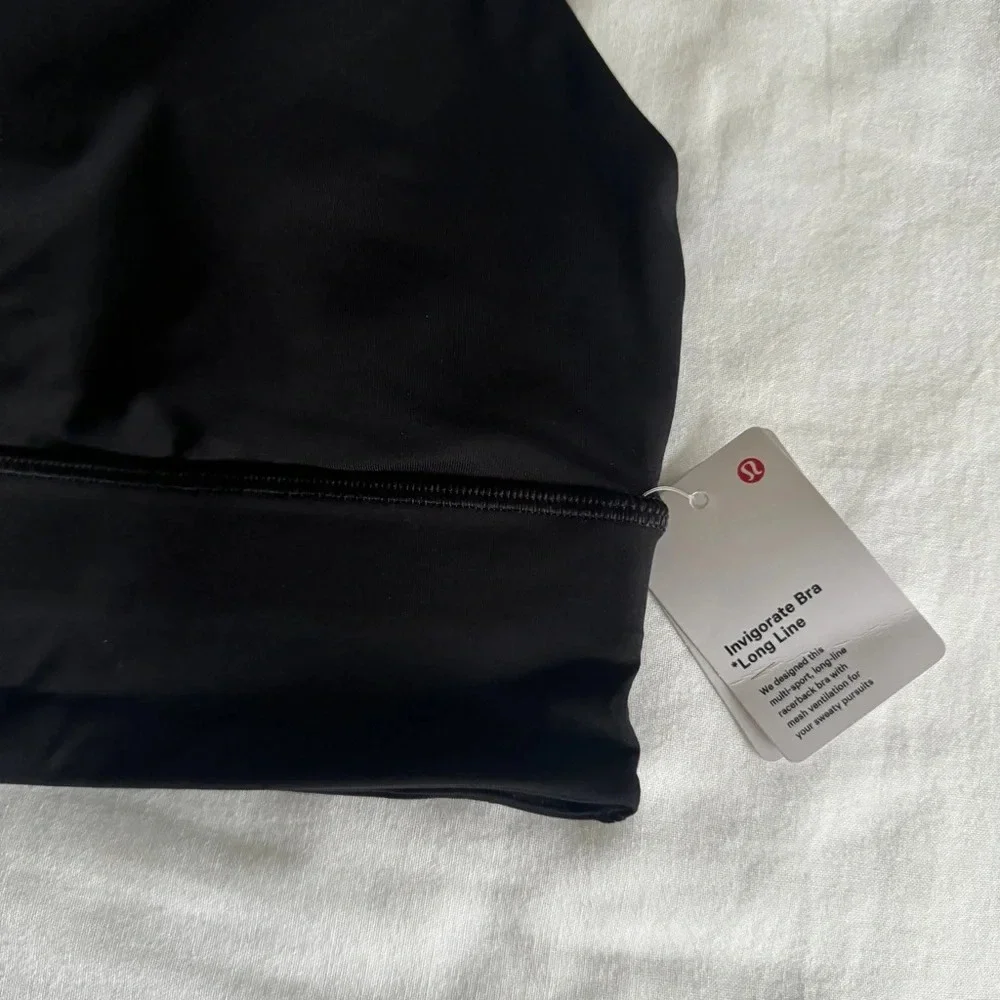 136 🆕🖤 Lululemon Invigorate Bra Long Line Black